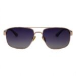 Troy BYW018 Gold & Black Square Aviator Sunglasses