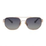 Troy BYW018b Gold & Black Square Aviator Sunglasses