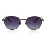 Troy T2263 Gunmetal Round Metal Sunglasses – Gradient Smoke