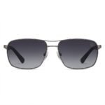 Troy TR2282 Gunmetal Rectangular Metal Sunglasses